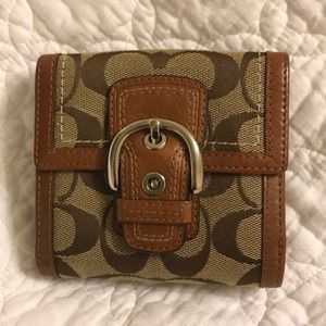 Authentic Coach buckle wallet